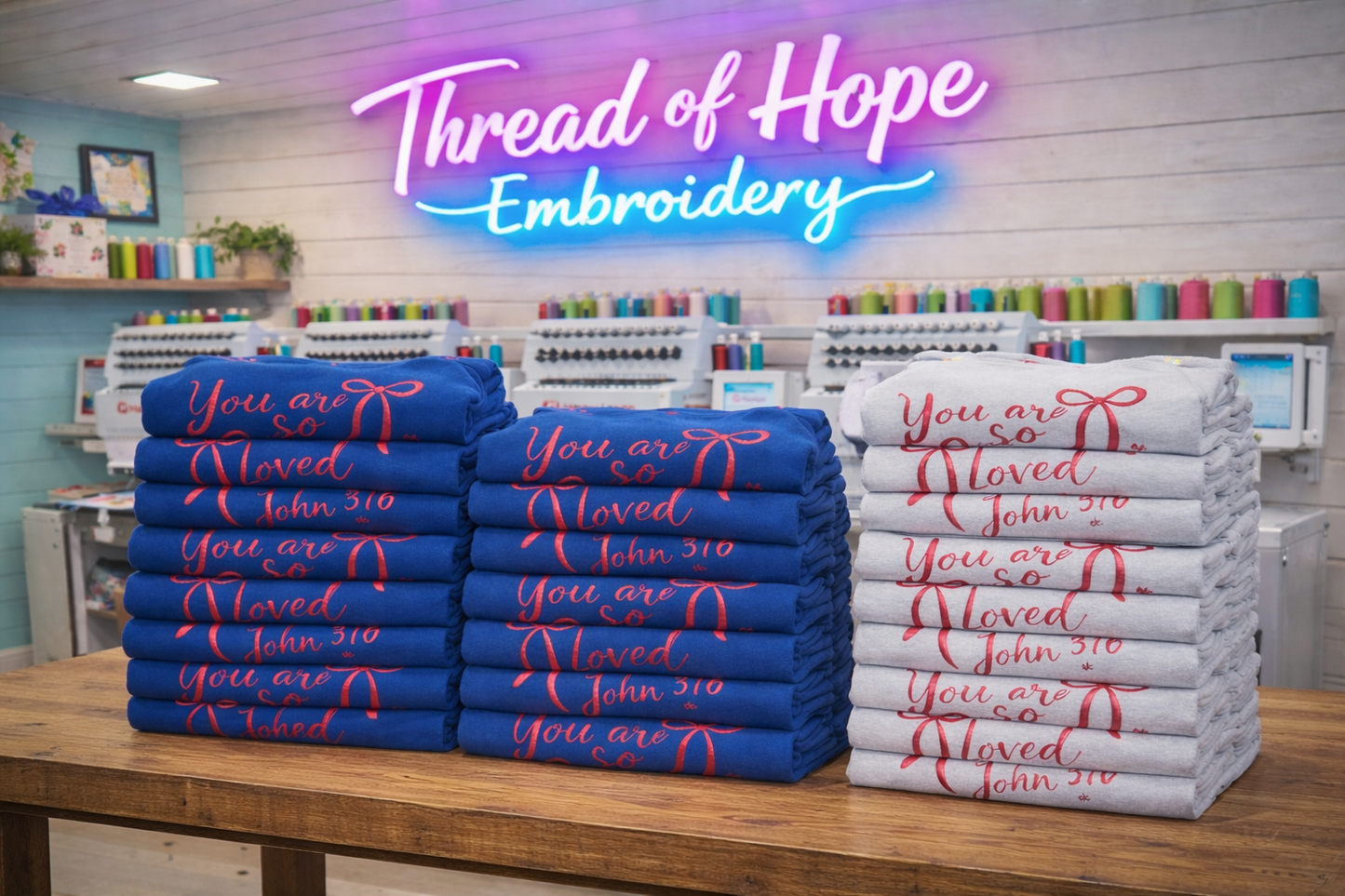 “You Are So Loved” Sweatshirts 🤍💙 John 3:16