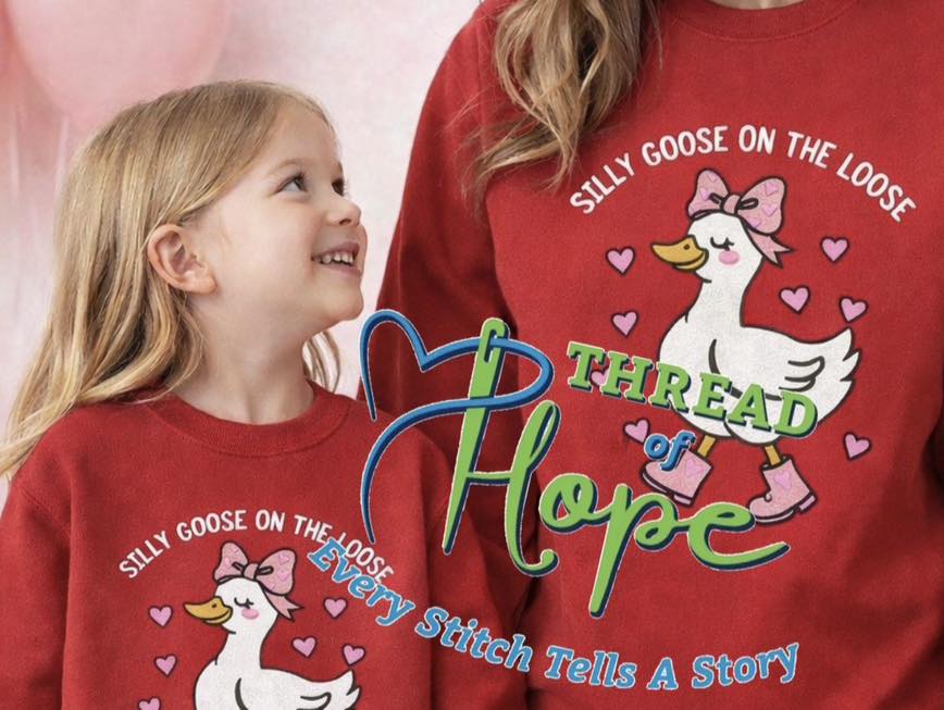 🪿 Silly Goose on the Loose – Valentine’s Crewneck Sweatshirt
