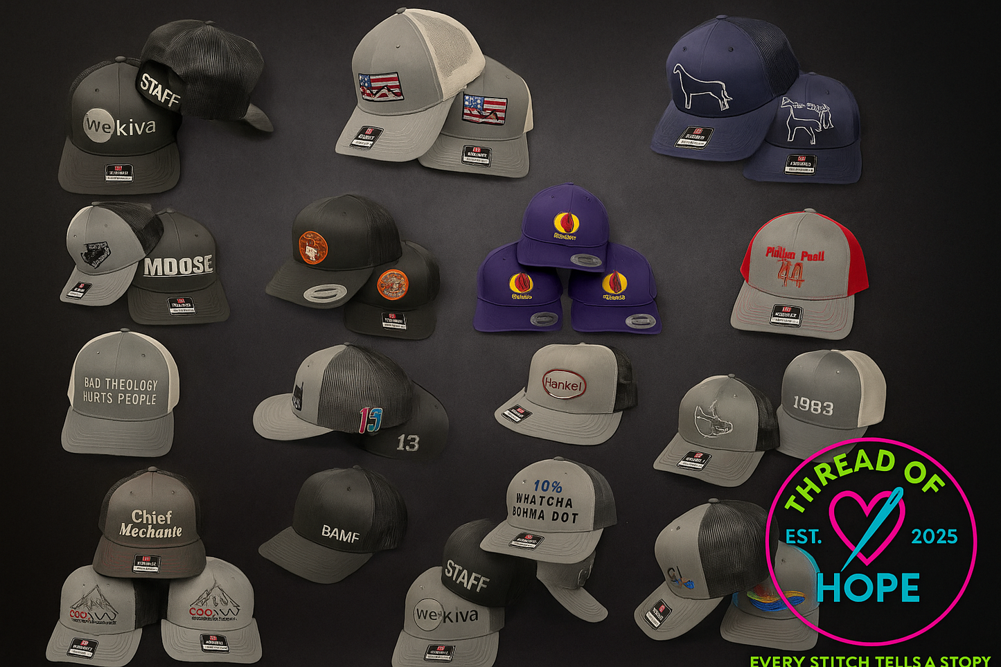 Richardson • Custom Hat Order • Embroidery