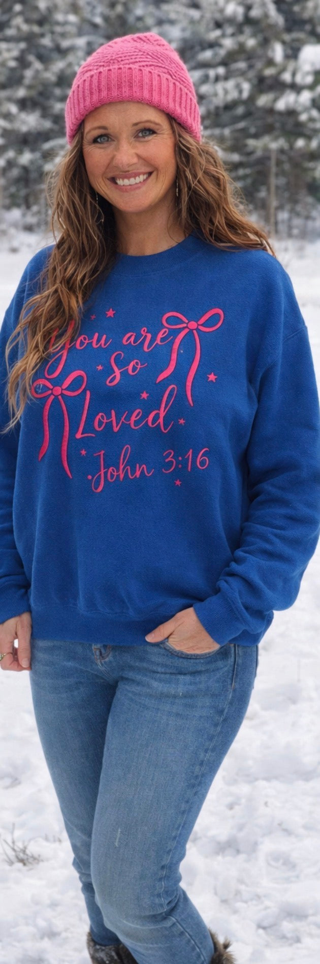 “You Are So Loved” Sweatshirts 🤍💙 John 3:16